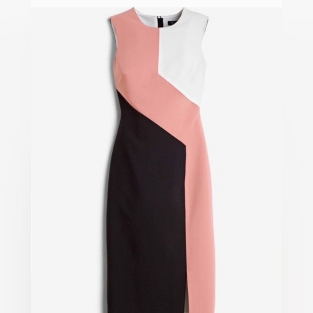 White House Black Market, Colorblock Sheath, Size 4